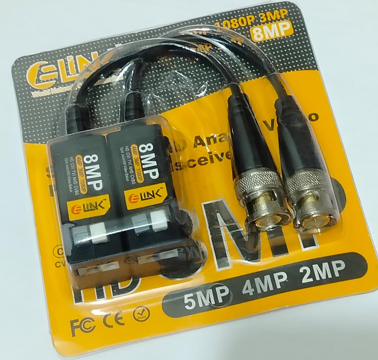 AHD/CVI/TVI 720P/1080P/2K/3K (8MP) Video Balun for CC Camera